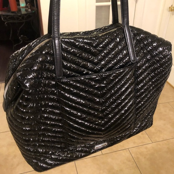 Rebecca Minkoff Stella Quilted Top Zip Large Tote - Black - Picture 13 of 16